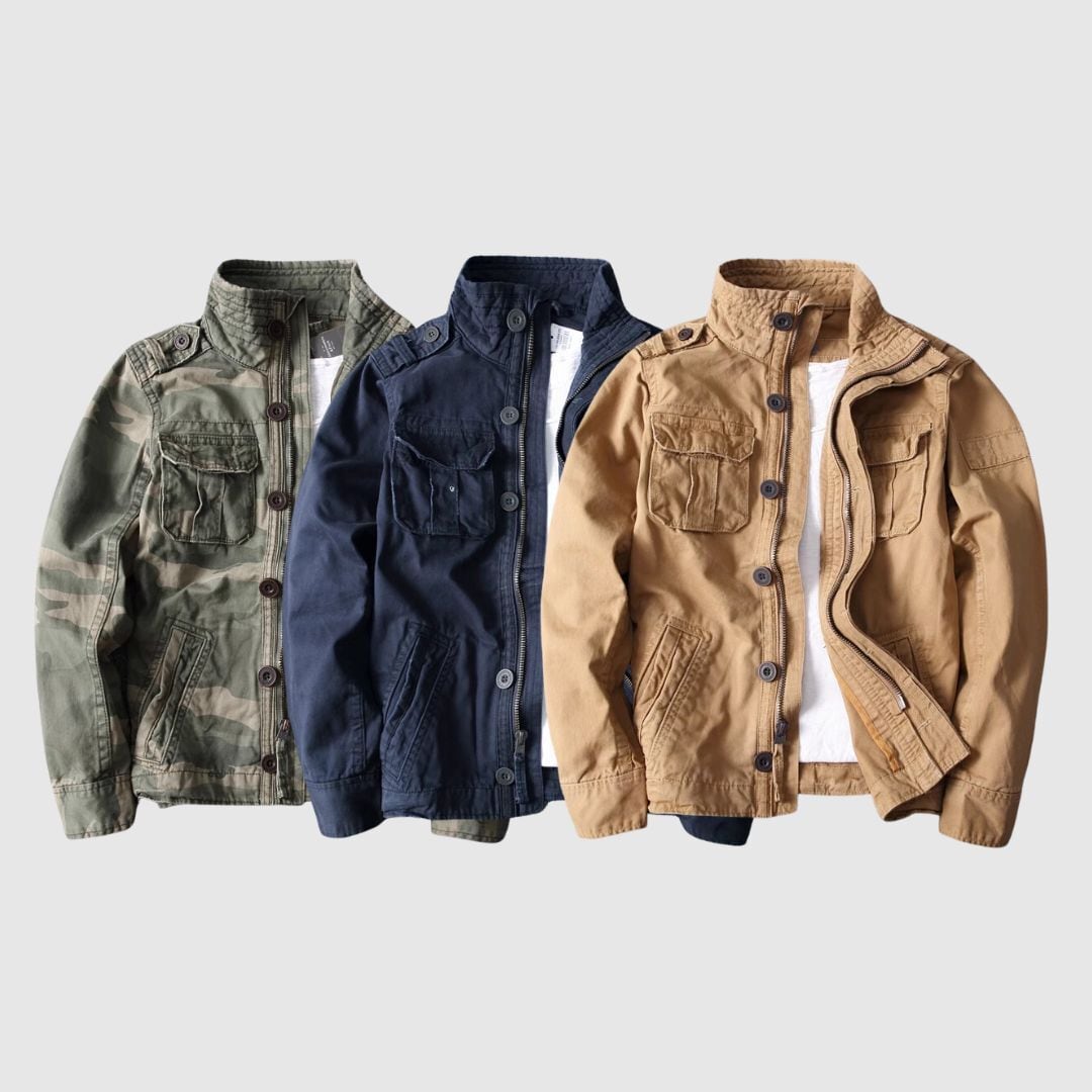 スタンドカラーカジュアルジャケット H2235