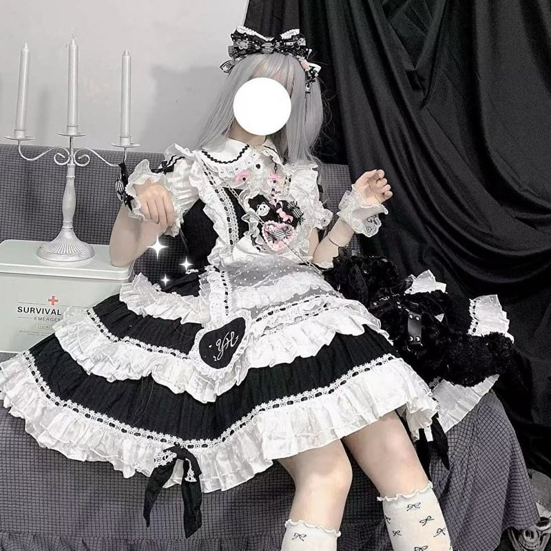 天使と悪魔 サブカル系 ロリータ クラロリ ステージ衣装 JSK ケーキ