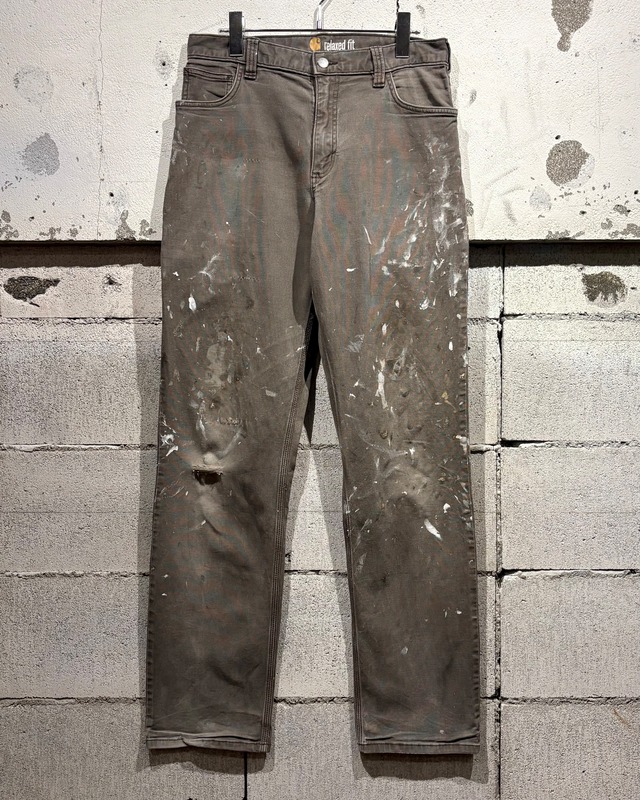 【Caka otto】“Carhartt” Fade × Paint Vintage Work Pants