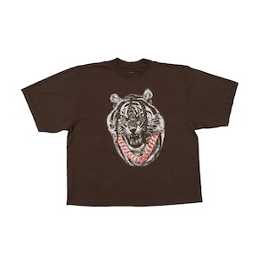 虎ヴィス　ルーズフィット　Tシャツ　BROWN