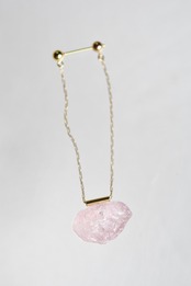 【monaka】Morganite earrings - モルガナイト