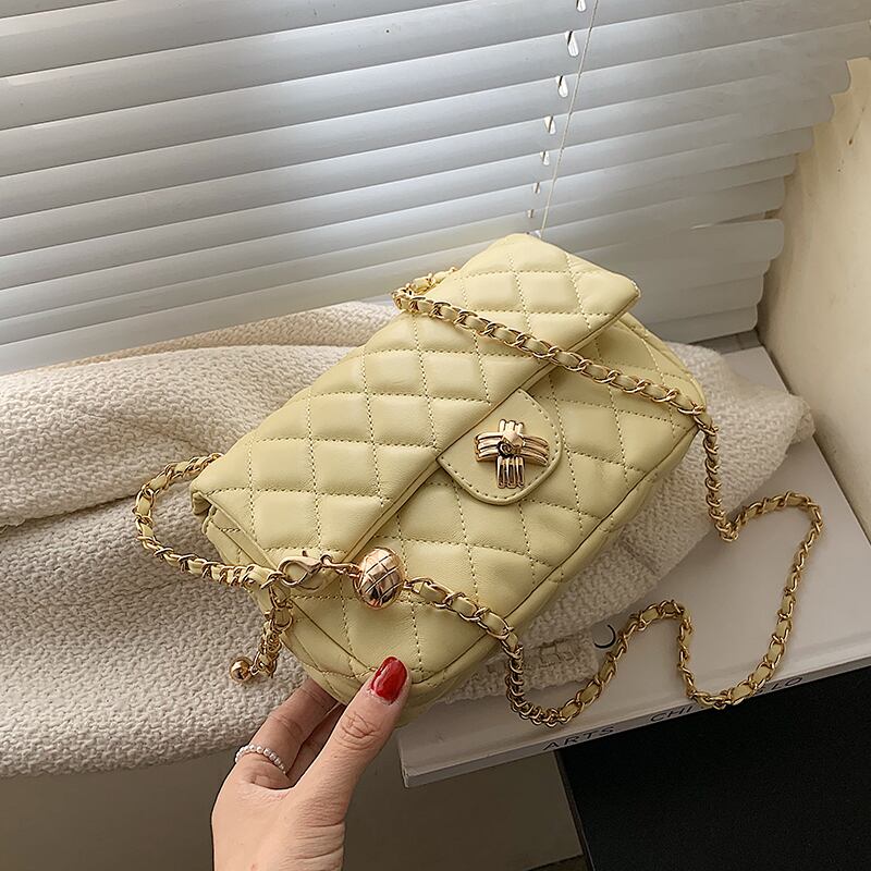 サマーチェーン 夏物 スクウェア メッセンジャーバッグ 手作りハンドバック27306453287