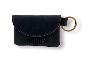 Re-ACT Chromexcel Leather Fringe Small Pouch