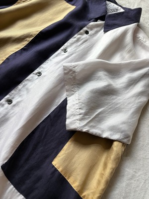“GOOUCH” Silk Switching Shirt