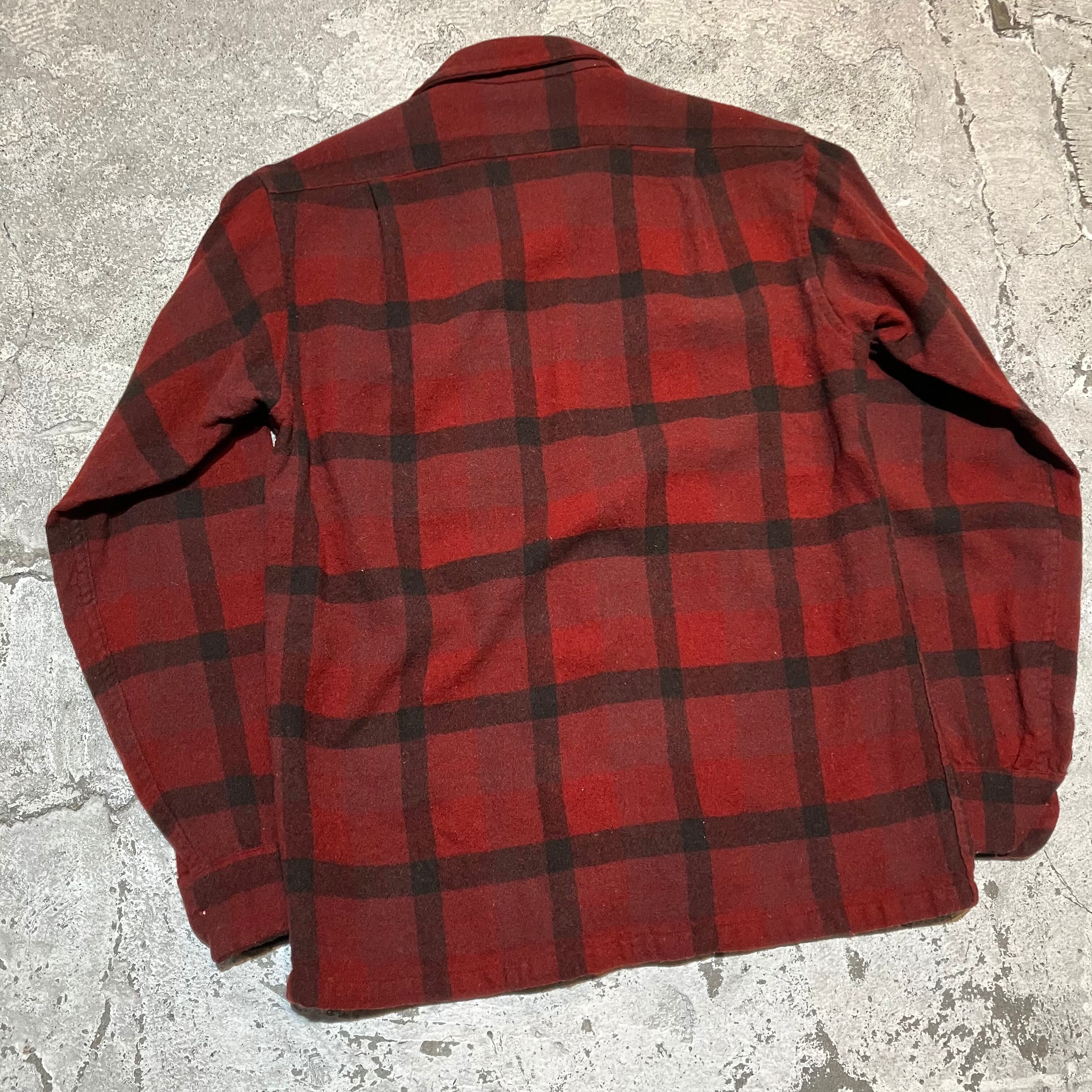 70s PENDLETON / ペンドルトン チェック柄 ウールボックスシャツ 