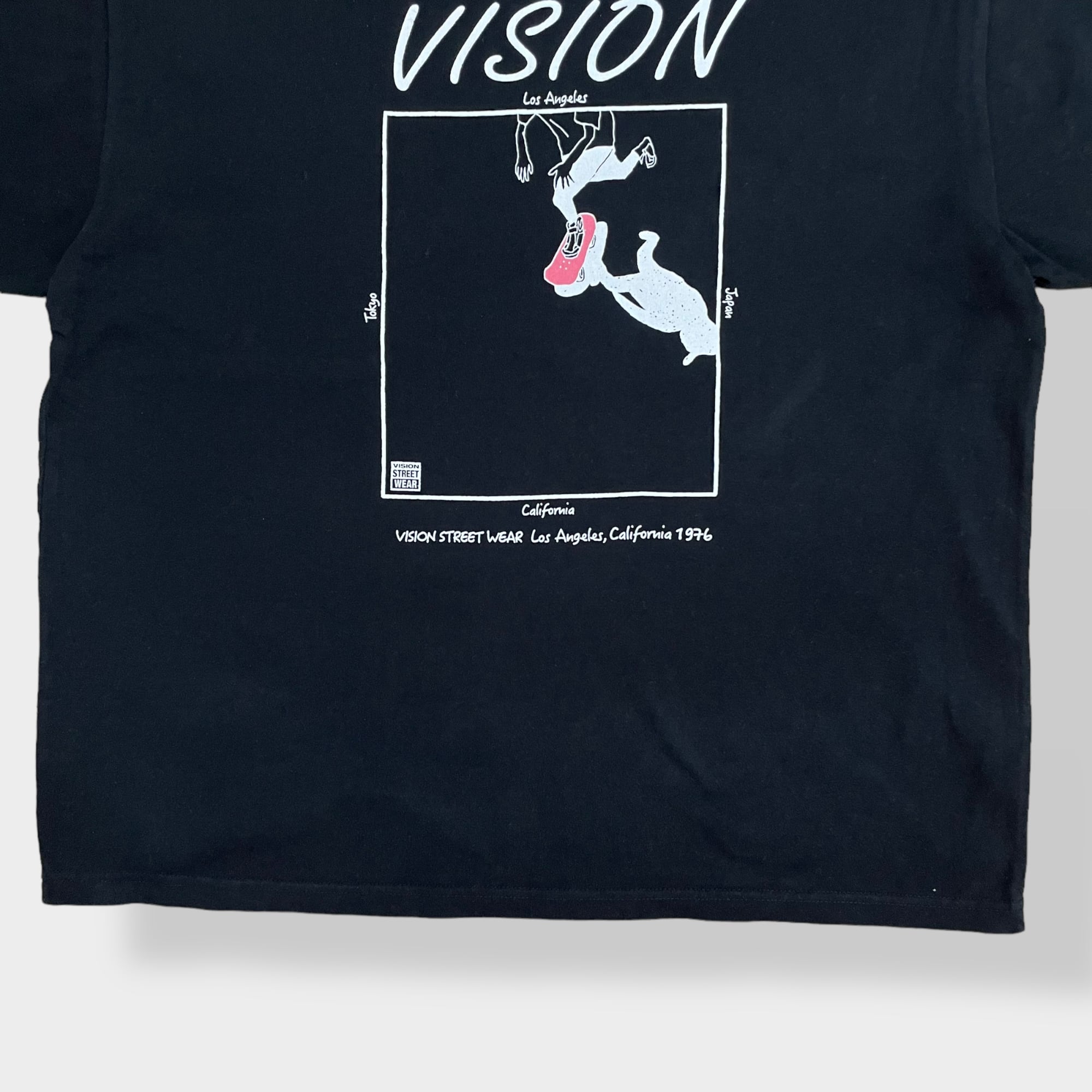 VISION STREET WEAR】刺繍ロゴ バックプリント Tシャツ ストリート ...
