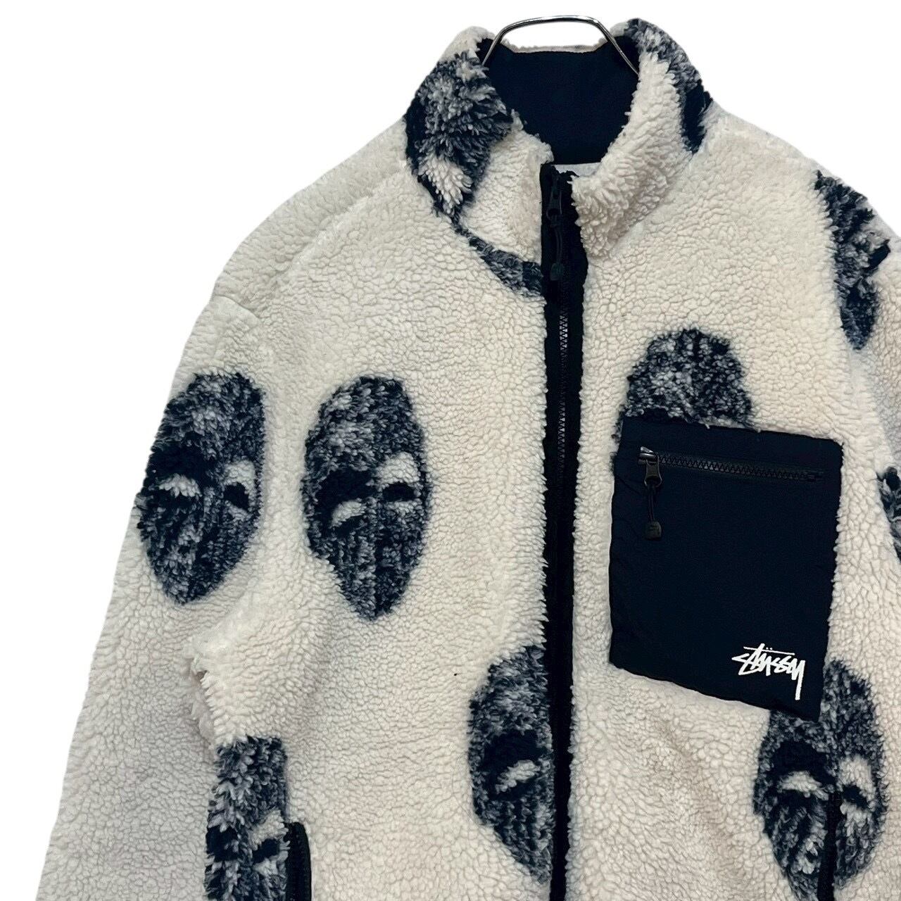 Stussy ボアジャケット - ステューシー STUSSY 8ボール リバーシブル 