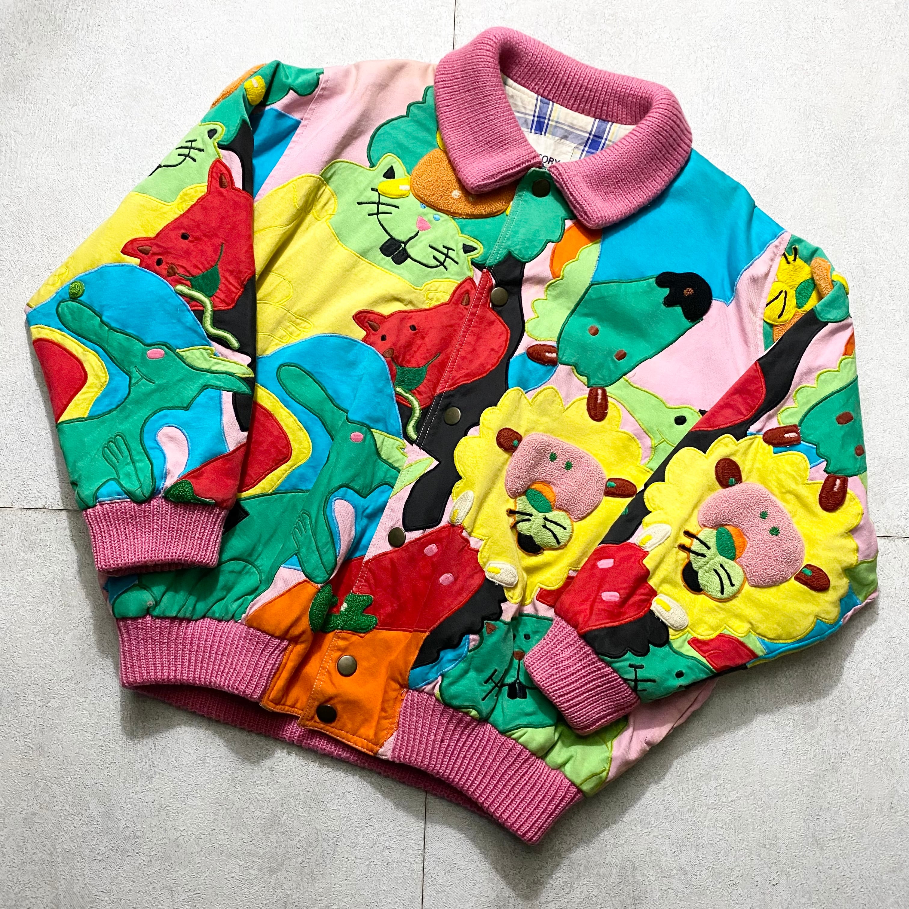 old K-FACTORY animal patchwork blouson | NOIR ONLINE