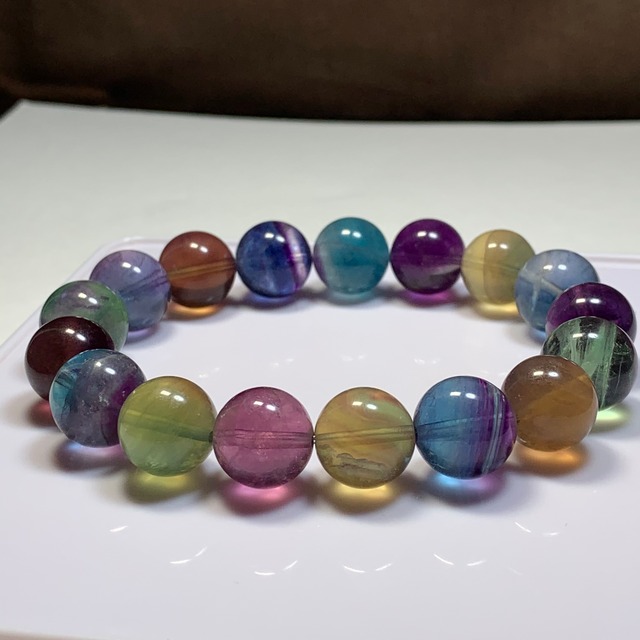 ー極ーレア！発色が美しいフローライト ブレスレット