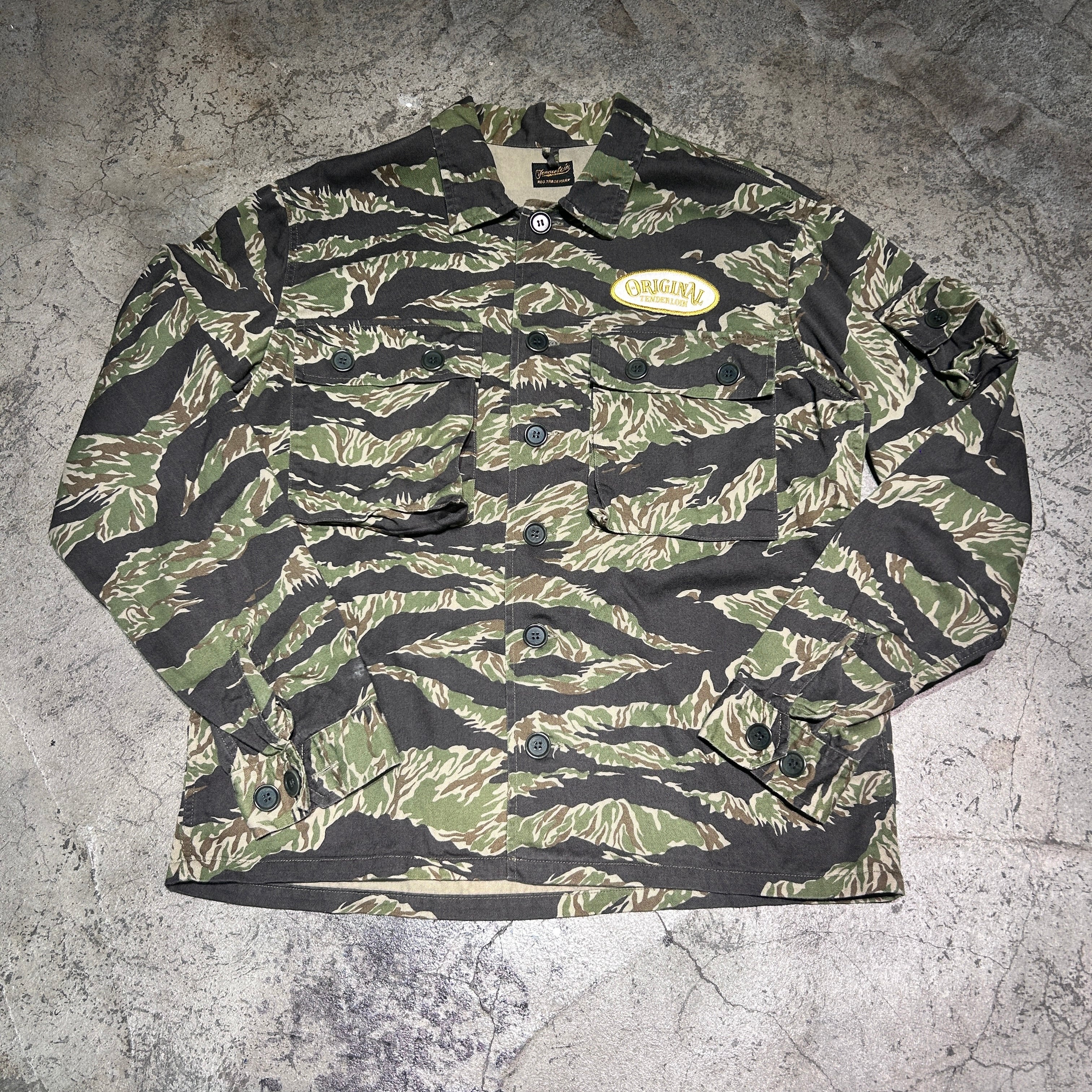 TENDERLOIN テンダーロイン カモ柄 ミリタリーシャツ SIZE.S 【表参道 