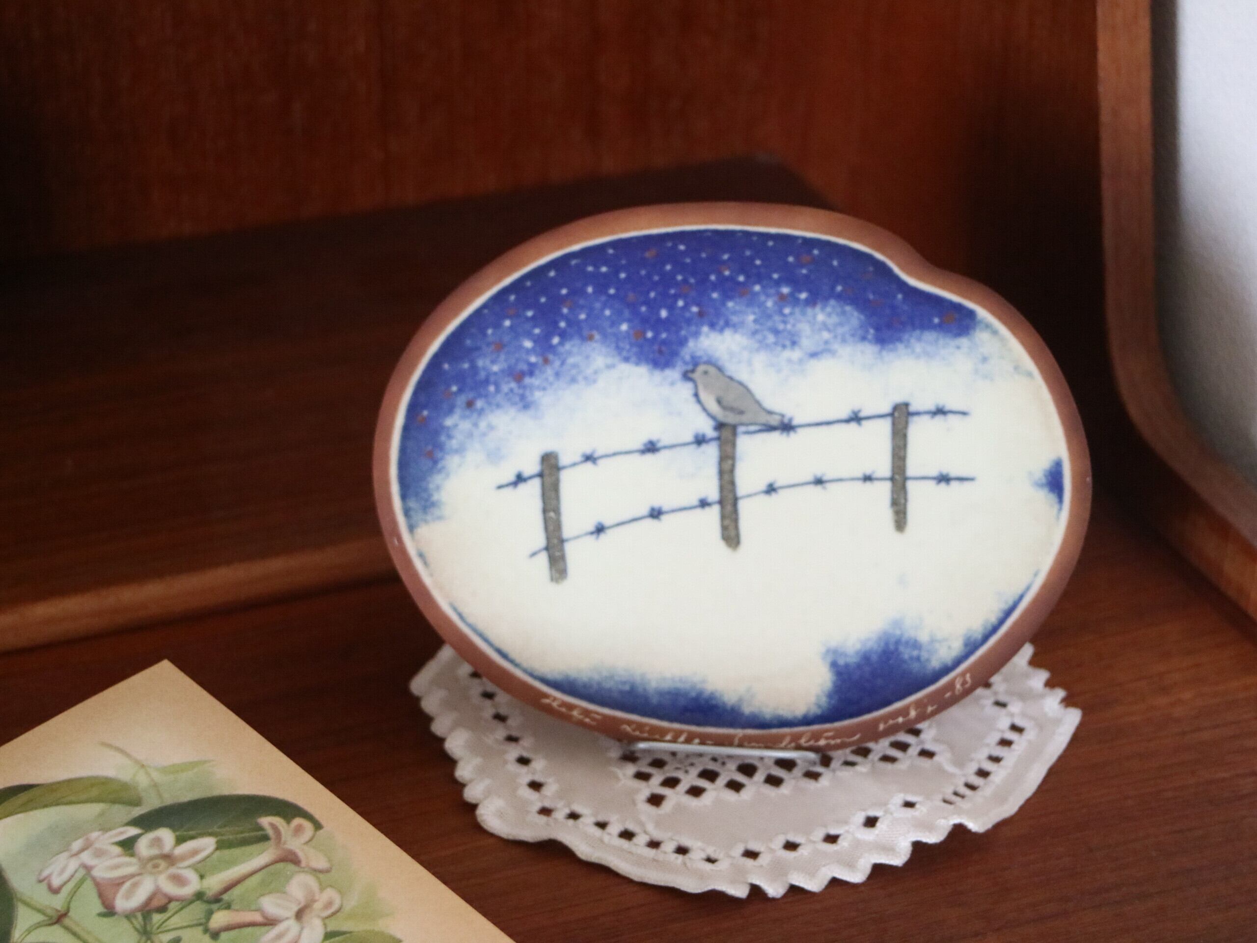 ARABIA / Helja ヘルヤ / スズメの陶板 No.6438