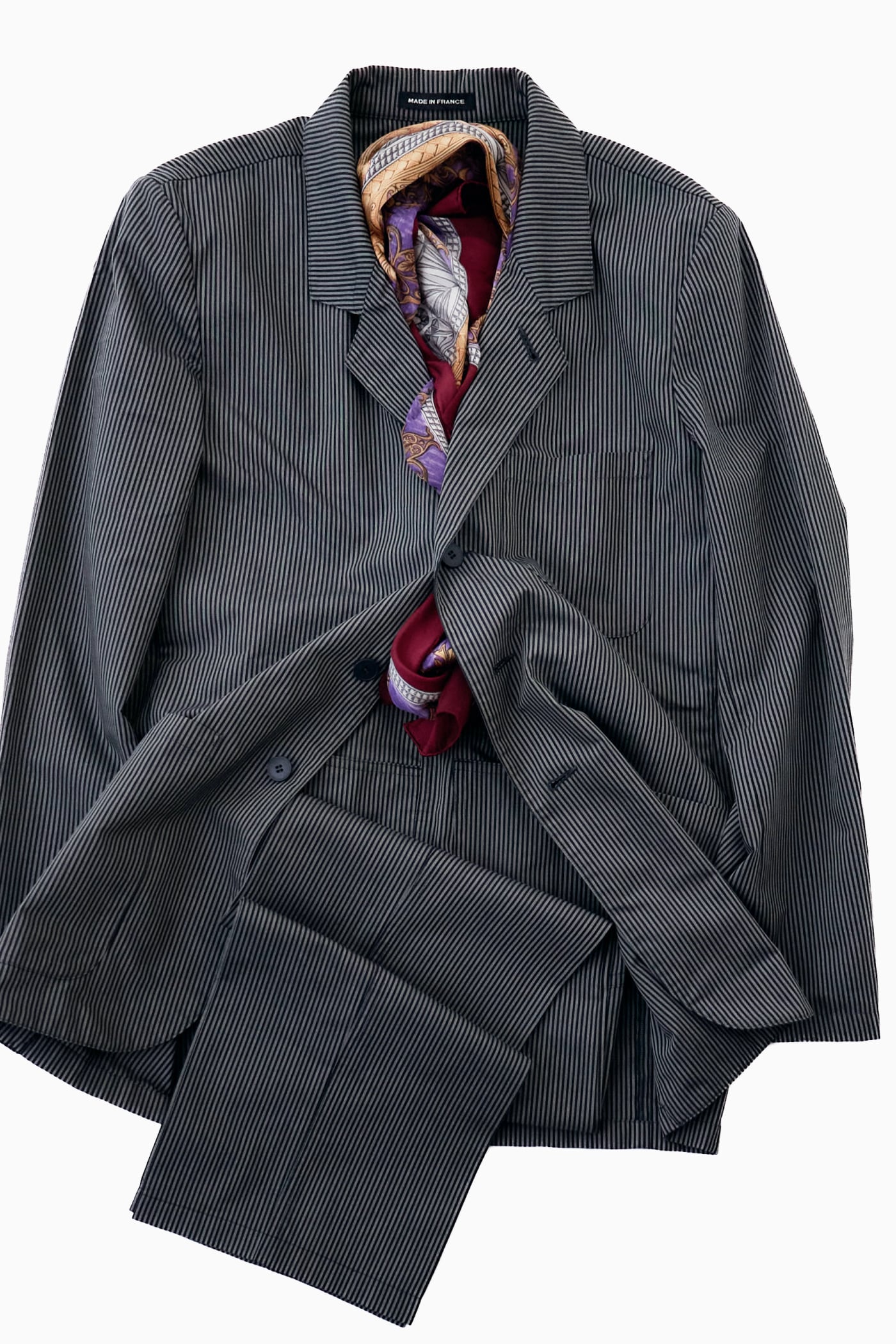 アニエスベーサンライズ期】 フランス製 agnesb. homme STRIPE SLACKS