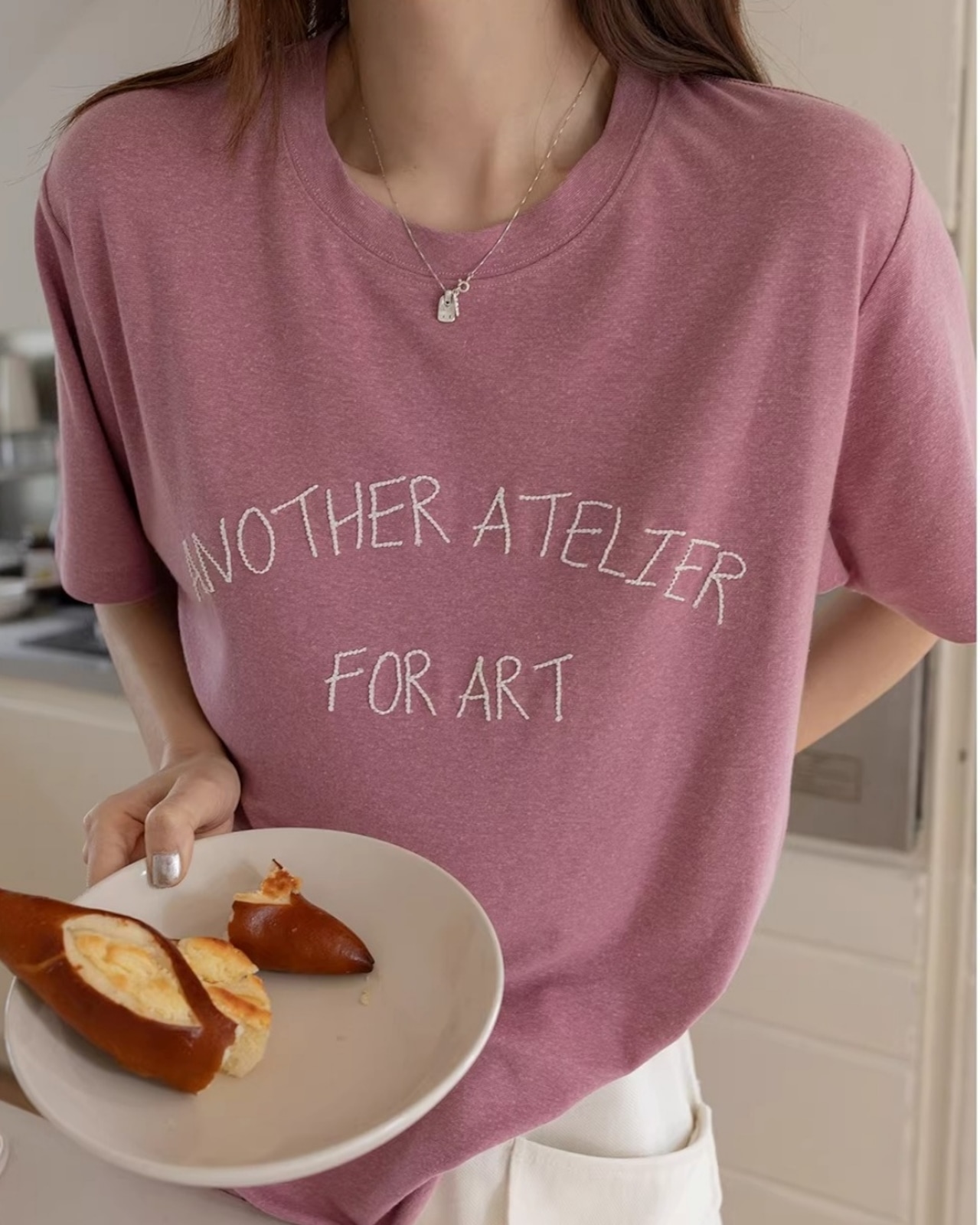 Logo embroidered T-Shirt L0162
