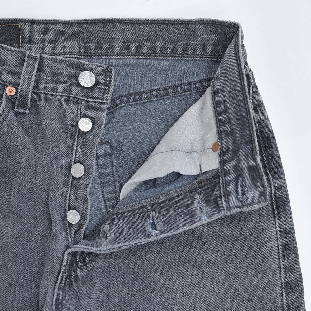 90s アメリカ製 Levi's リーバイス 501 後染めブラック フェードグレー
