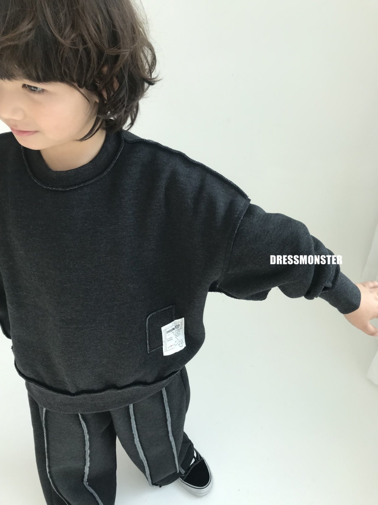 【ドレスモンスター DRESS MONSTER】 ダブルライン起毛２WAYパンツ 120〜160cm【231108dm】 - 12