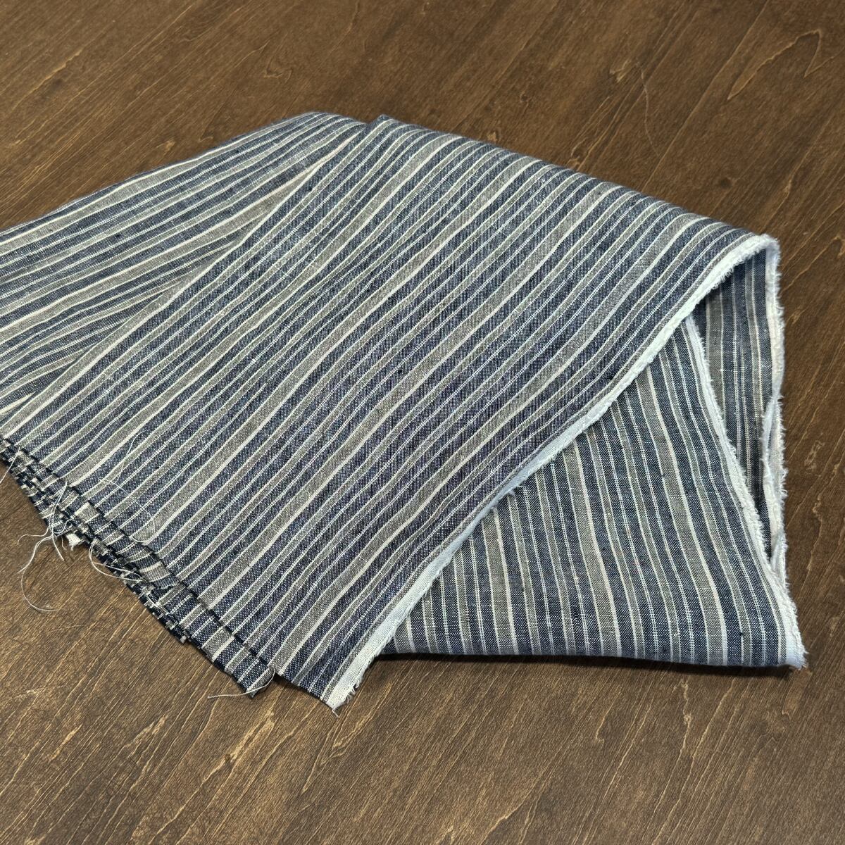 生地販売】マルチストライプ 白（A-451） | 近江上布伝統産業