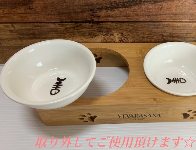 VEVARASANA®︎  餌入れ 瀬戸物タイプ