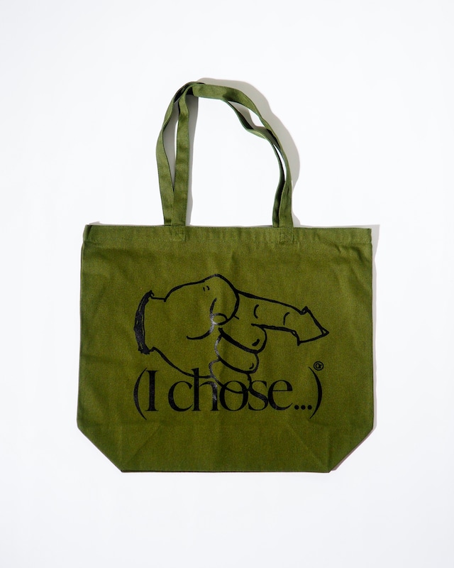 ORNAMENT STORE "(I Chose...)" Khaki Big Tote-bag