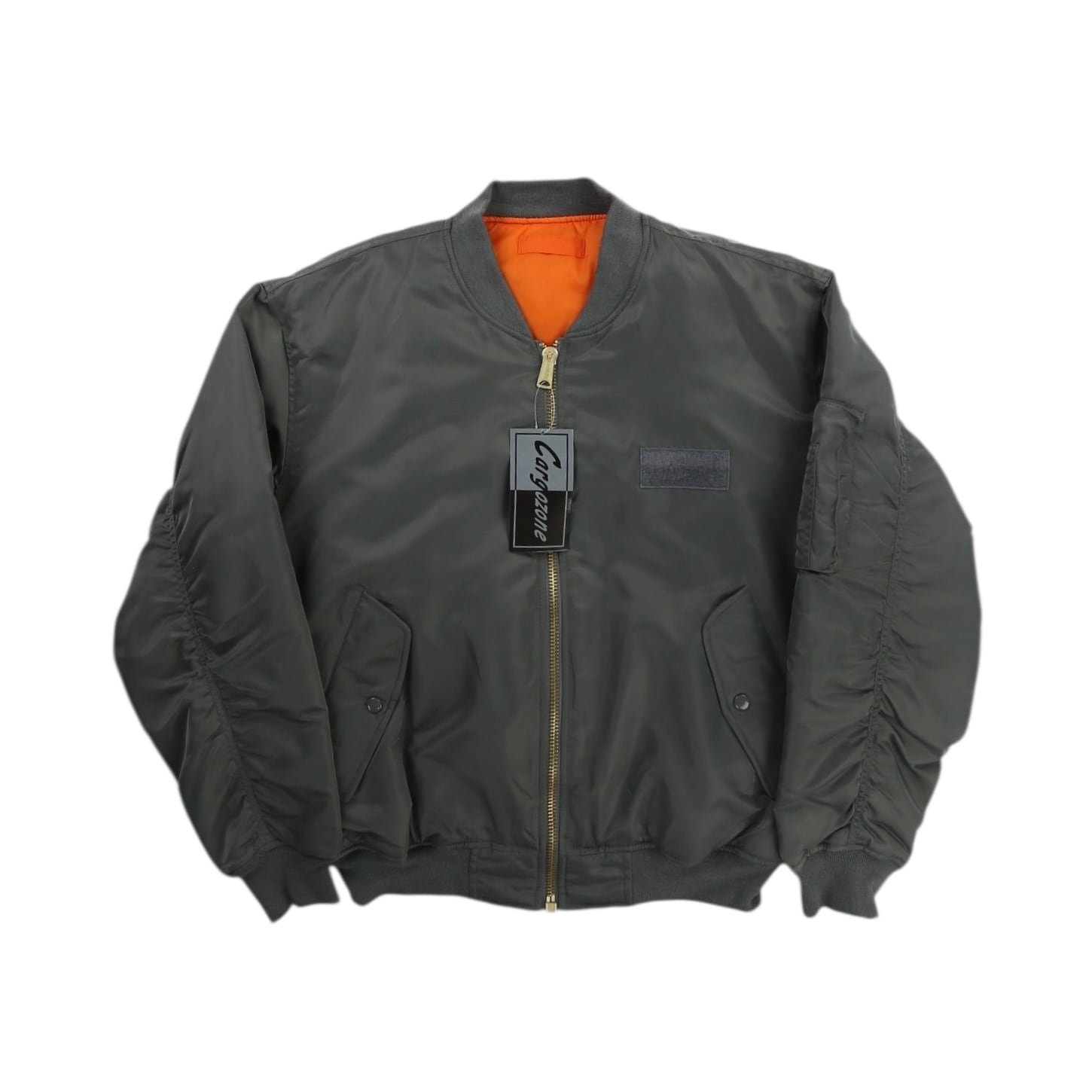 hugoboss レザー セミダブルma-1レザージャケット　50 hugoboss レザー セミダブルma-1レザージャケット 50 hugoboss レザー