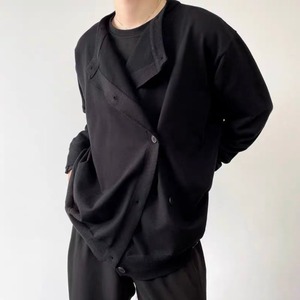 Asymmetric Button Jacket【TR3346】
