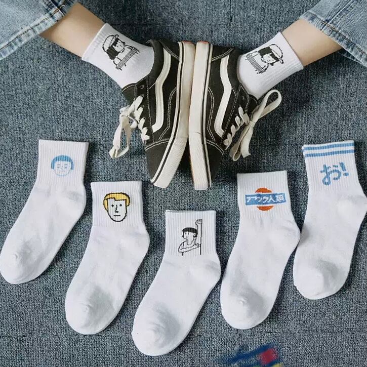 送料無料 6足セット ユニークイラストソックス 靴下 K1493 Kacch カッチ