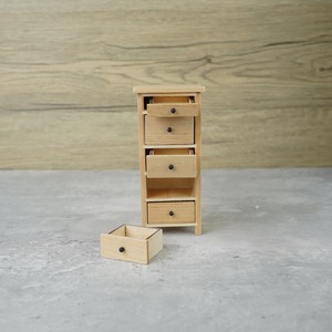 020-30009　ミニチュア家具　cabinet&shelf　ハイチェスト