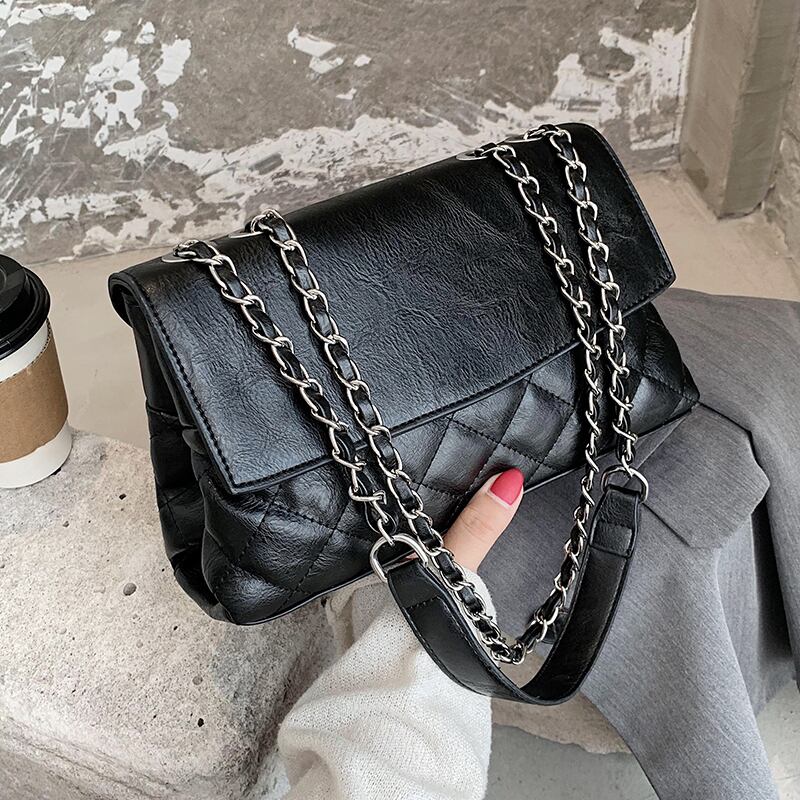 センススモールバッグメス2020新しい流行のファッションワイルドチェーンメッセンジャーバッグネットレッドダイヤモンドシングルショルダースモールスクエアバッグ Tiancai_Wing_Bag31874546591