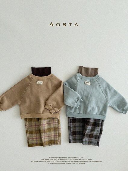 【即納】AOSTA / Wool check pants