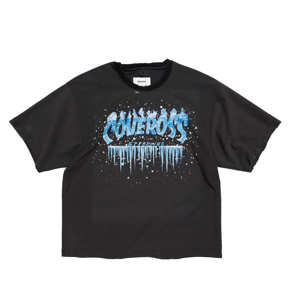 25SS】doublet ULTRA FREEZER REGULAR FIT T-SHIRT(BLACK) 25SS37CS377
