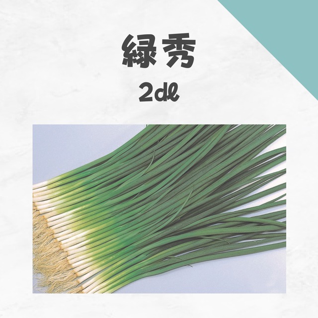 緑秀　ネギ種子・2dl