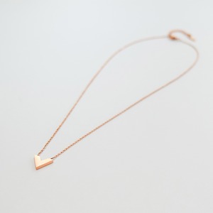 V字ライントップステンレスネックレスPK