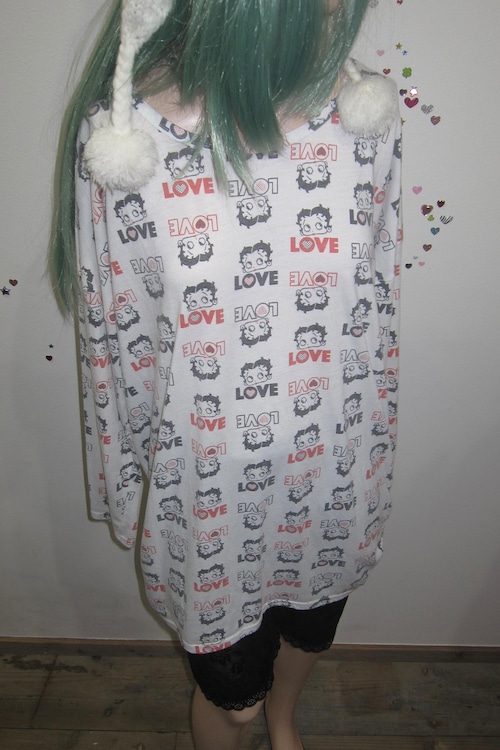 DoReMi Unique Series – Betty Boop Allover Drawstring Long Sleeve