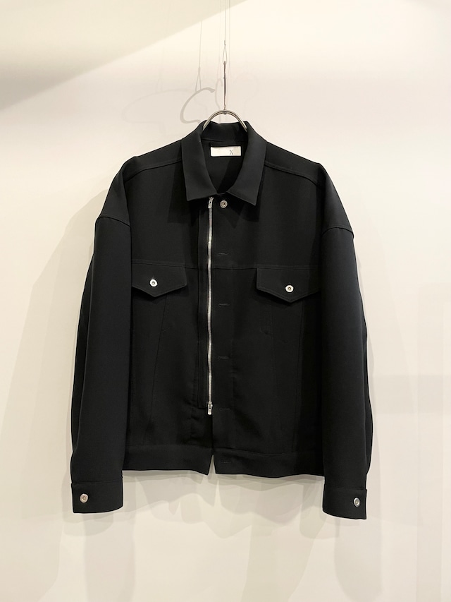 [ PROJECT-T × T/f Vol.1 ] Lv5 2Way Open  Zip Blouson - Black