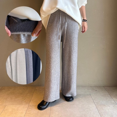 hokusuba様専用：新ブランドお取り扱い記念《 12月下旬入荷 》【 RED CHOPWORKS 】裏ファーリブパンツ グレー