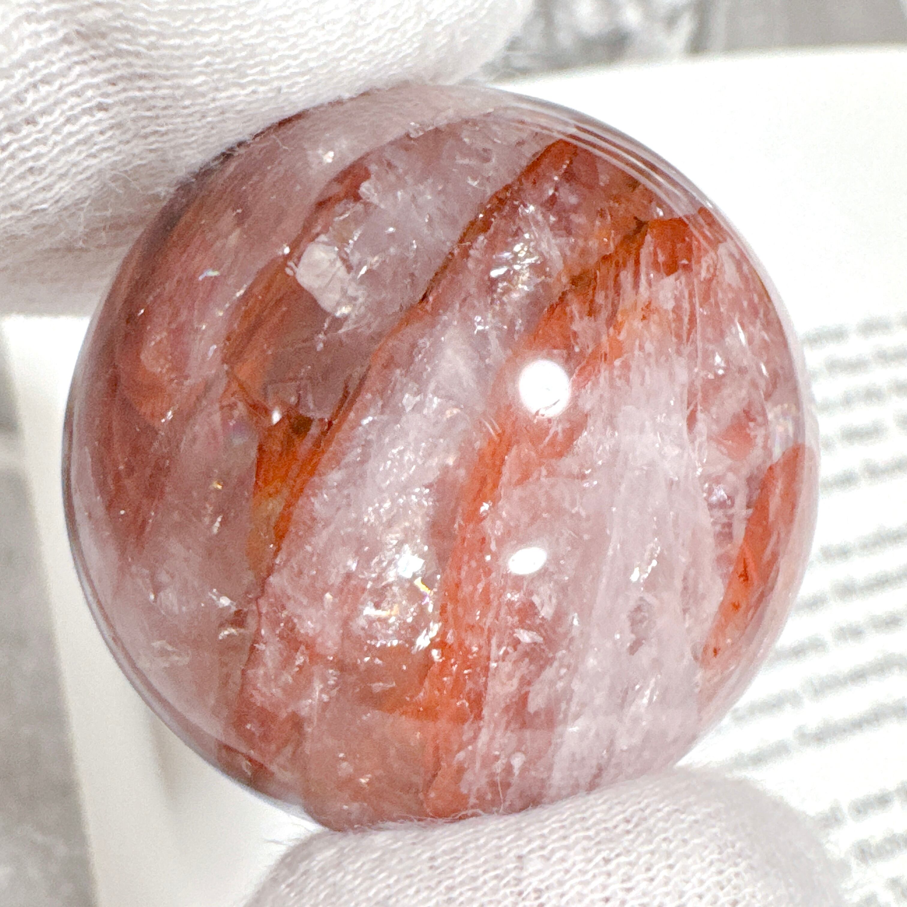 ワーワー♡高品質 ファイアークォーツ スフィア 天然石 ファイヤークォーツスフィア02 Φ49mm | Mt.Sophia 天然石屋さん