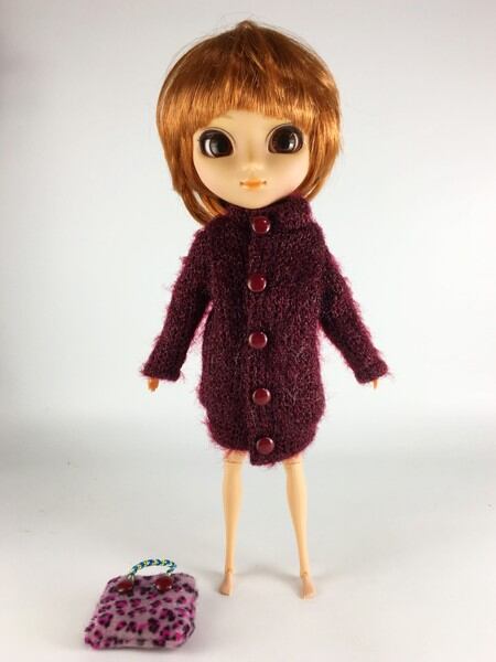 ドール服 1/6 女性用27 ニットコート＆ハンドバッグ STK 15307 - 画像3