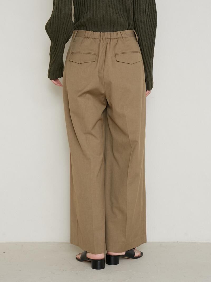 【YENN】WOOL BLEND TWO TUCK PT[Y234-31047BT]