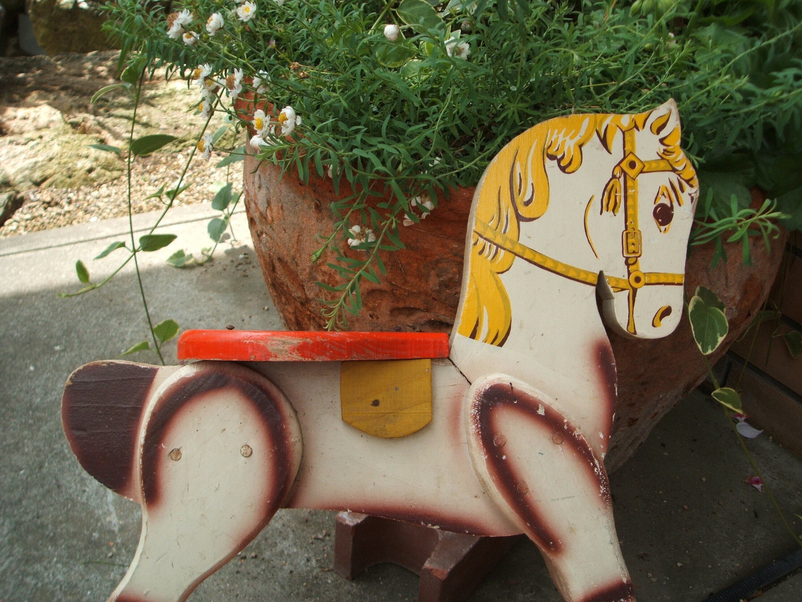 french vintage wooden horse toy フランス ヴィンテージ木馬 | 