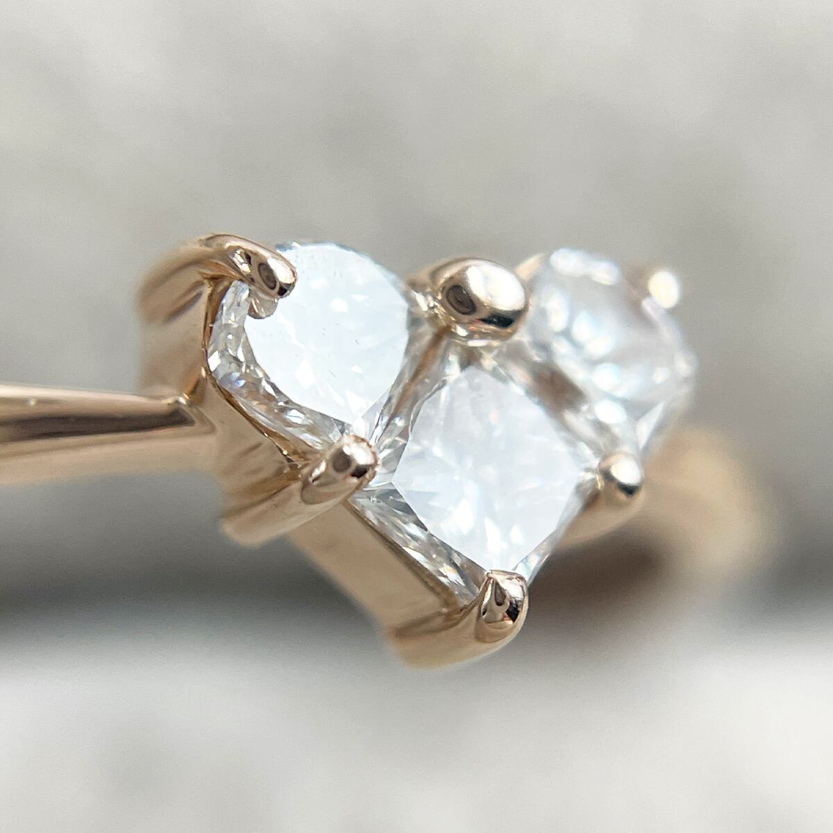 K18PG 天然ダイヤモンド 0.23ct リング K18PG 天然ダイヤモンド 0.23ct リング | JEWELRY LAND Official