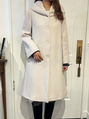 ARMANI / vintage draped neck coat.