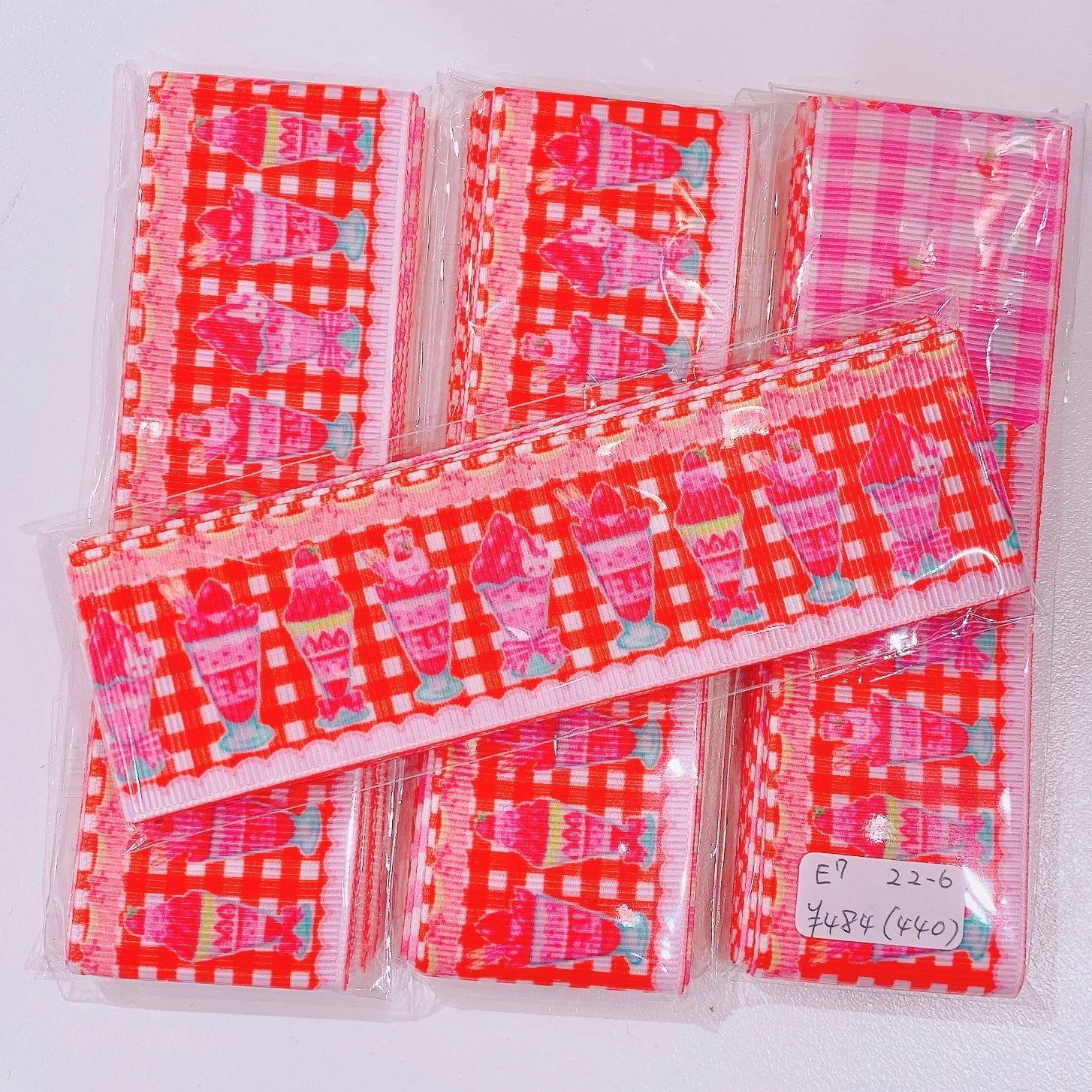 【E7】22-6グログランリボン38mm×2m