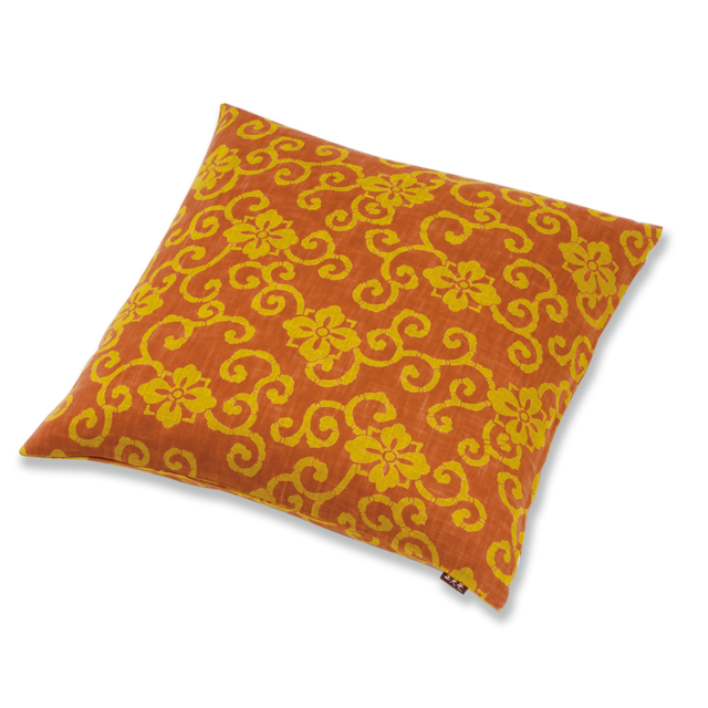 柄おぼろ　小座布団（カバーのみ）花菱唐草　AK（あかね）45×45（クッション対応）