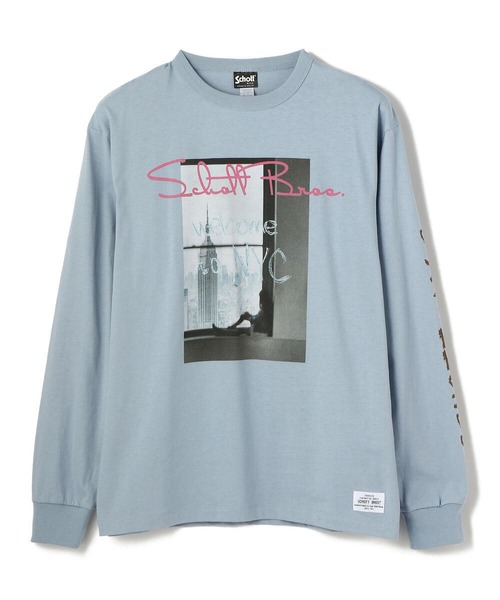 Photo L/S T-Shirts WINDOW"　Light Blue