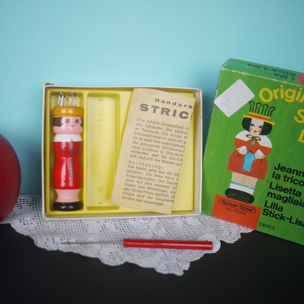 リリヤン Knitting Doll 箱入 ヴィンテージ ドイツ