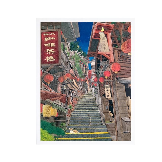 台湾ポストカード 台湾風景「華燈初上」