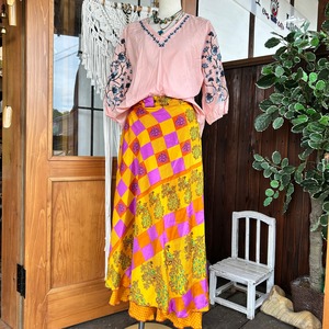 シルク巻きスカートn4110