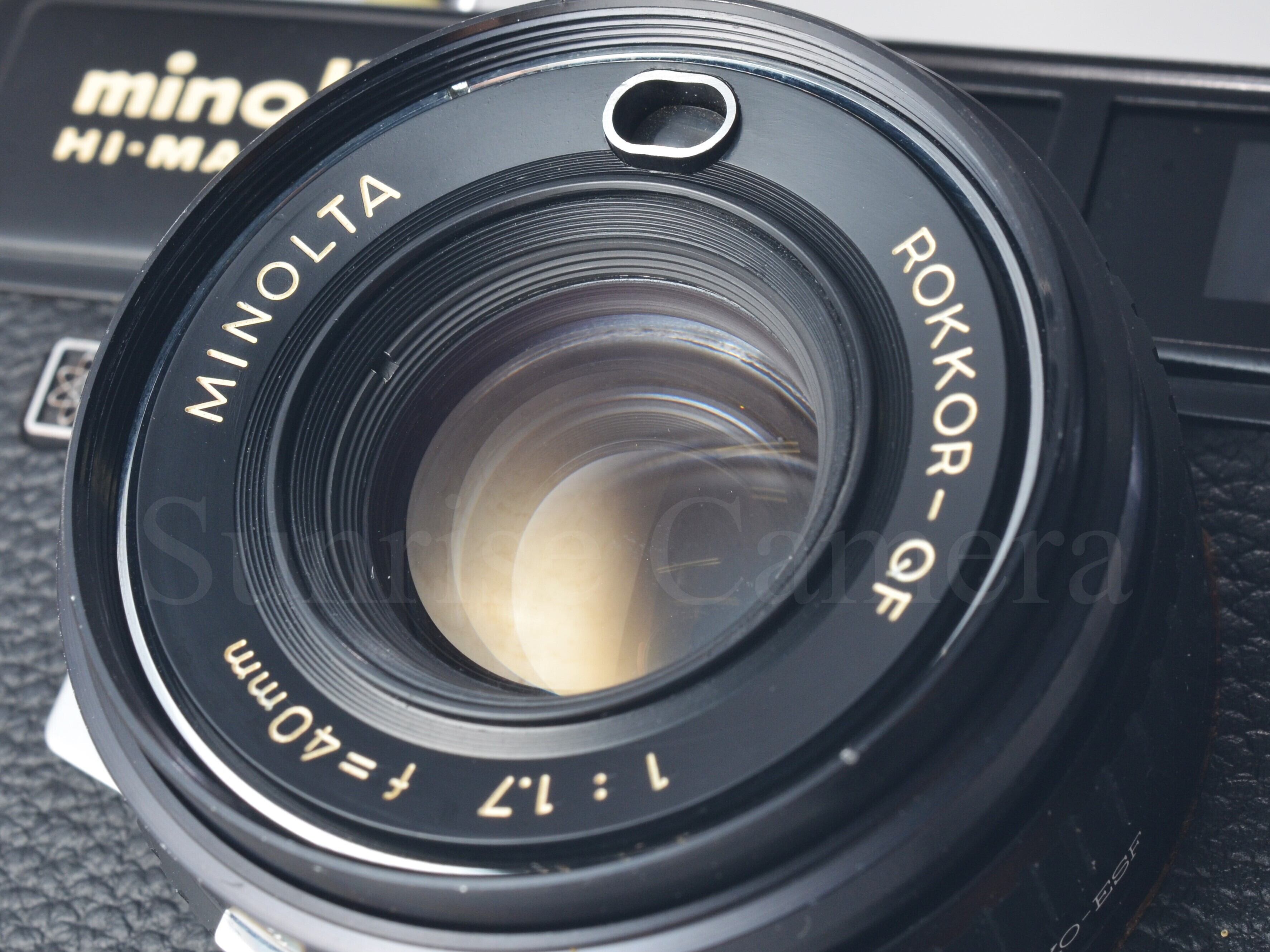 MINOLTA Hi-MATIC E ブラック / ROKKOR 40mm F1.7 ミノルタ (55520