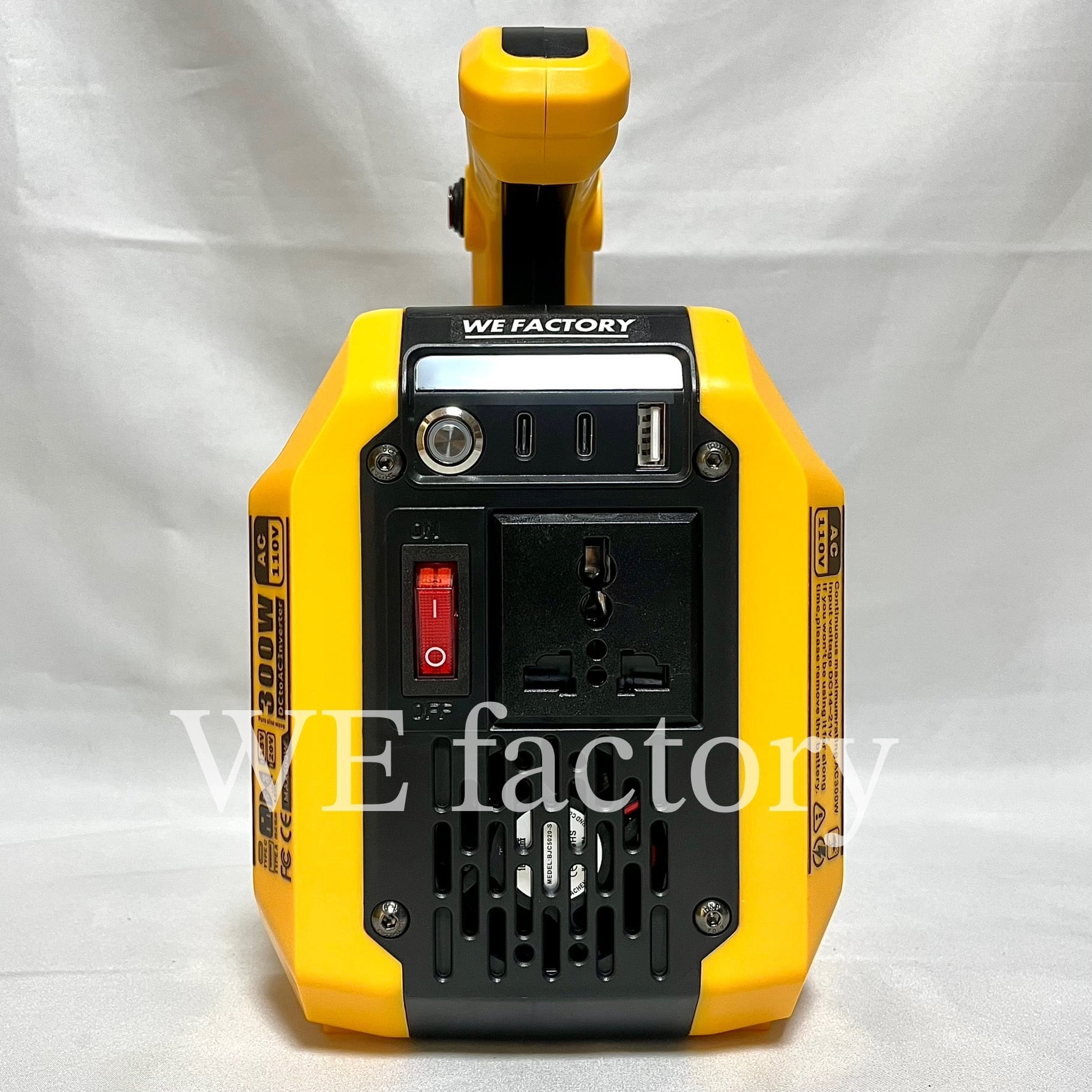 WE factory 純正弦波インバーター 18Vマキタバッテリー対応 災害緊急