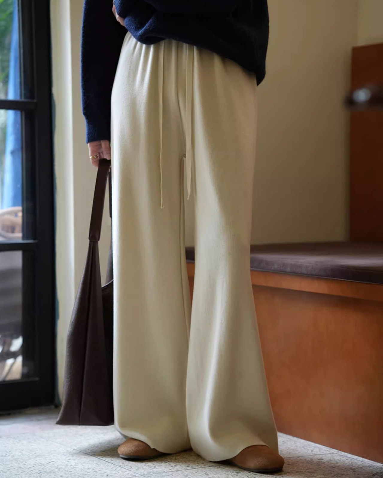 Knit flare Pants　T20311