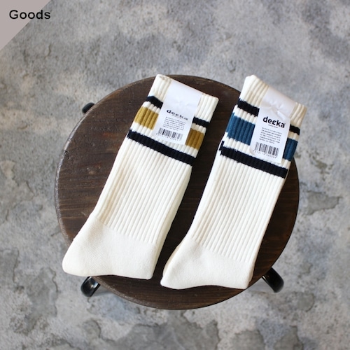 decka Quality Socks ラインソックス 80’s Skater socks